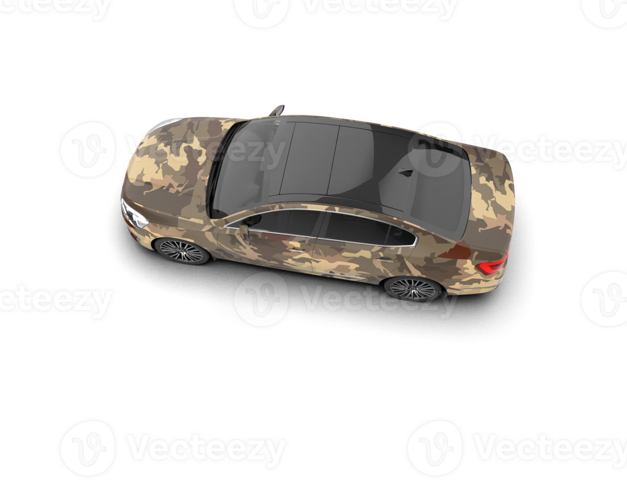 Modern car isolated on background. 3d rendering - illustration png