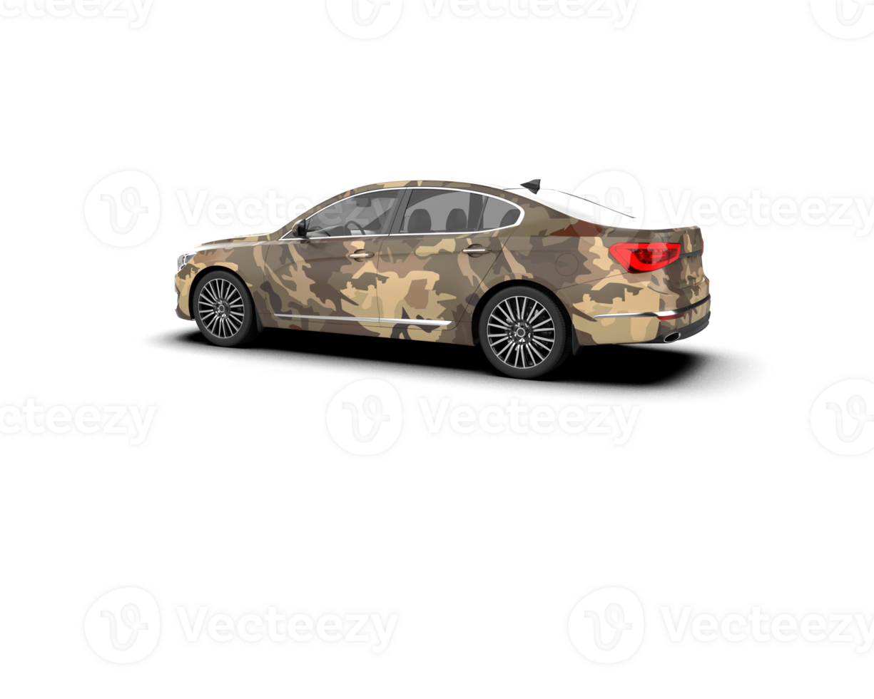 Modern car isolated on background. 3d rendering - illustration png
