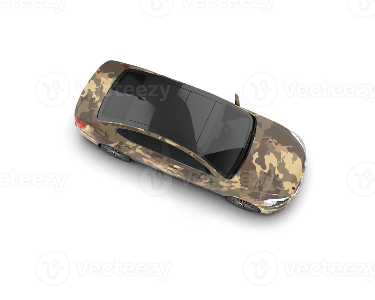 Modern car isolated on background. 3d rendering - illustration png