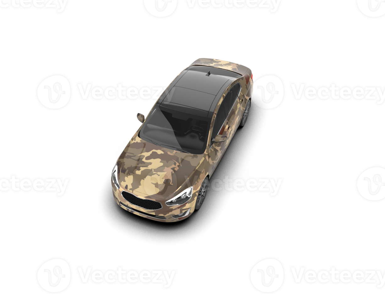 Modern car isolated on background. 3d rendering - illustration png