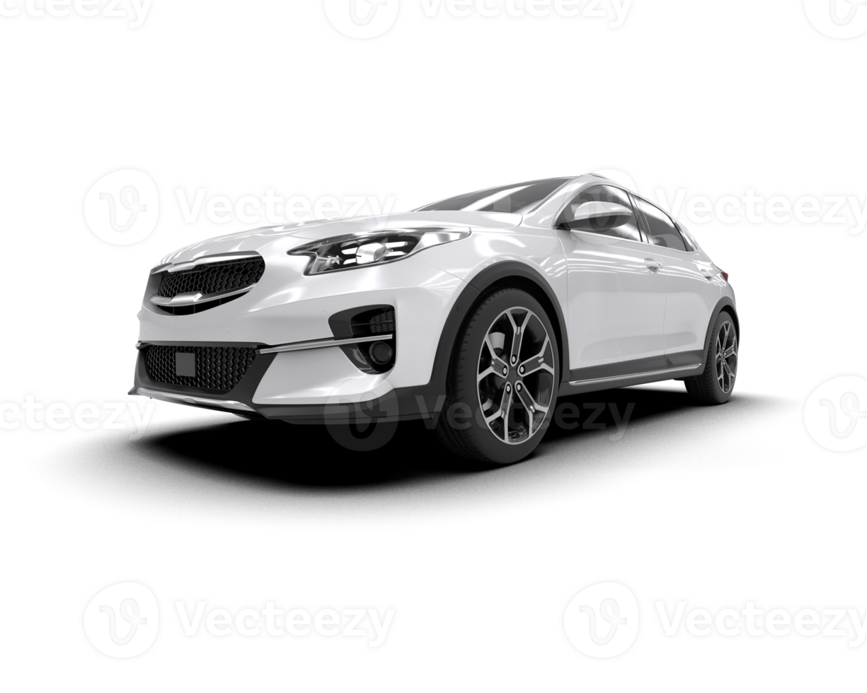 Modern car isolated on background. 3d rendering - illustration png