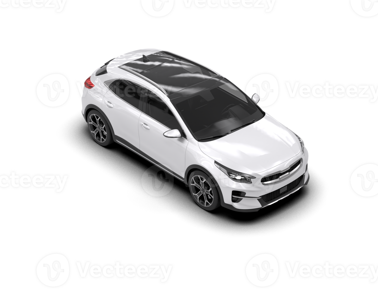 Modern car isolated on background. 3d rendering - illustration png