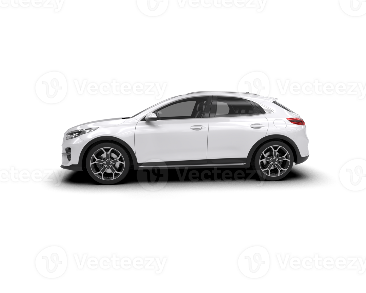 Modern car isolated on background. 3d rendering - illustration png