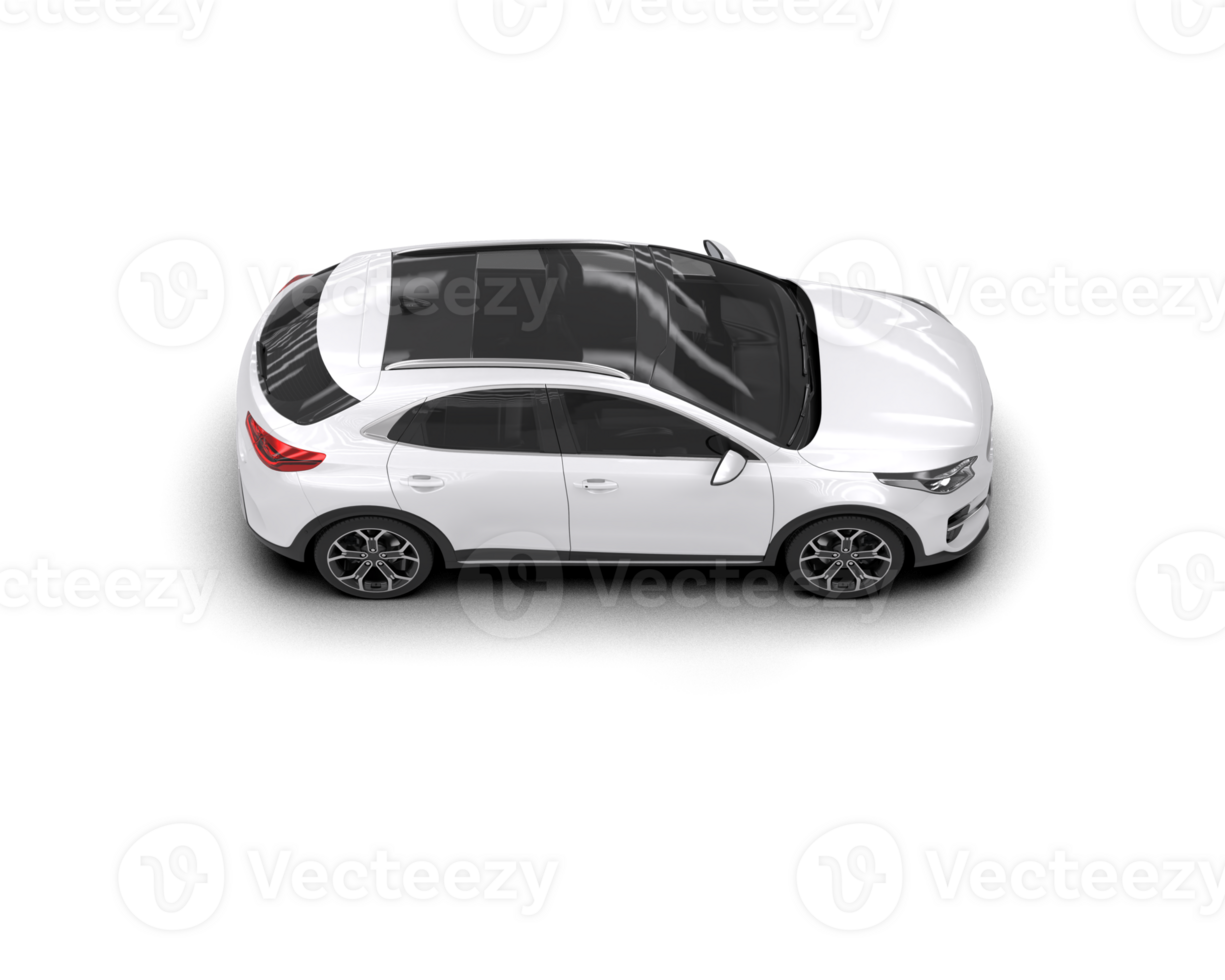 Modern car isolated on background. 3d rendering - illustration png