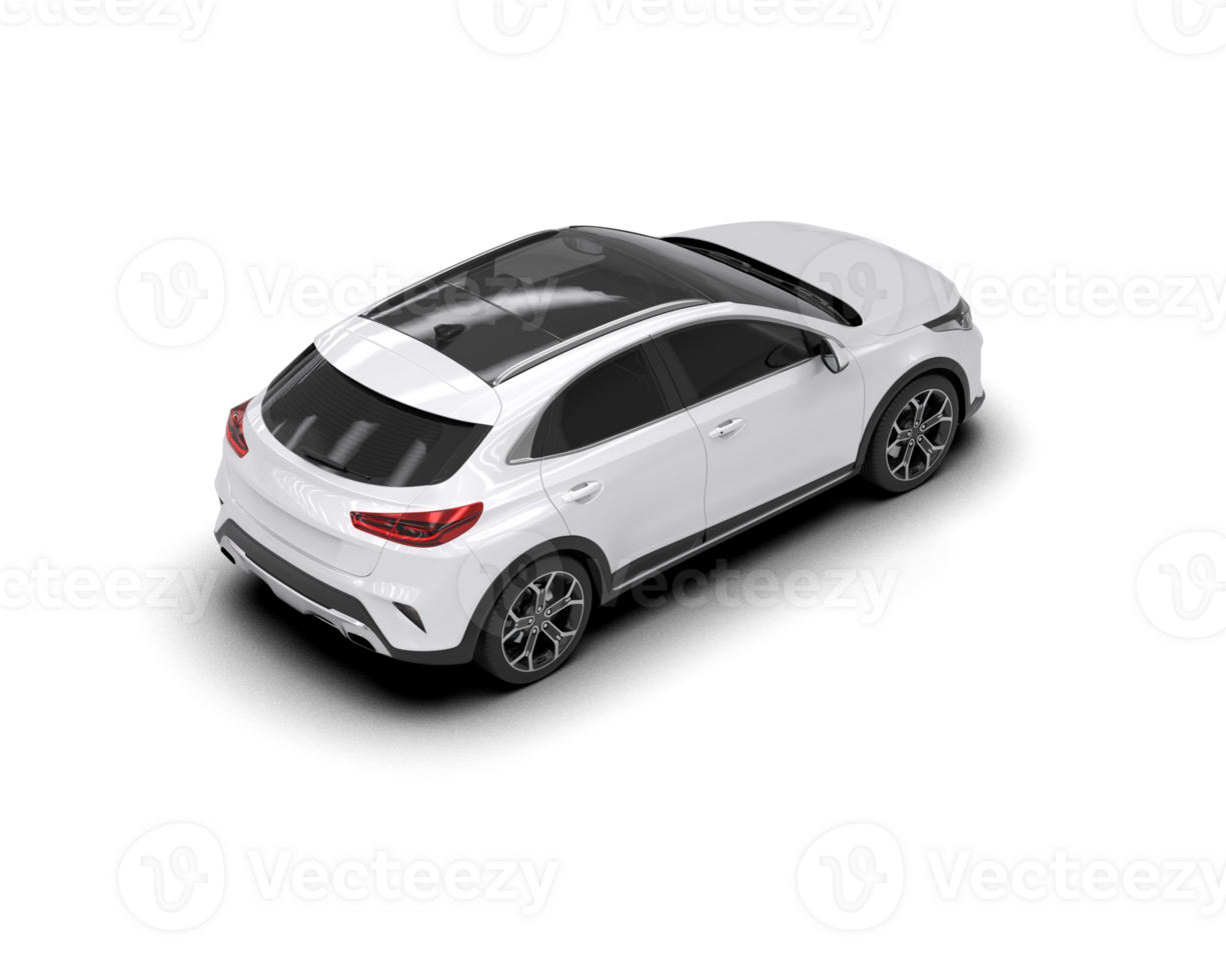 Modern car isolated on background. 3d rendering - illustration png