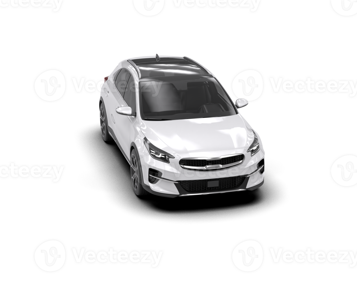 Modern car isolated on background. 3d rendering - illustration png