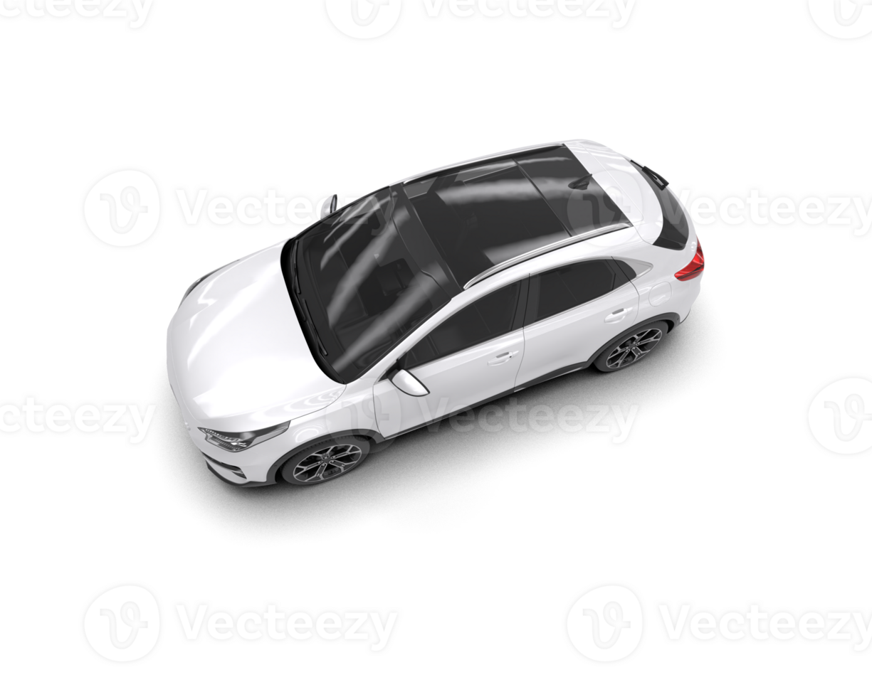 Modern car isolated on background. 3d rendering - illustration png