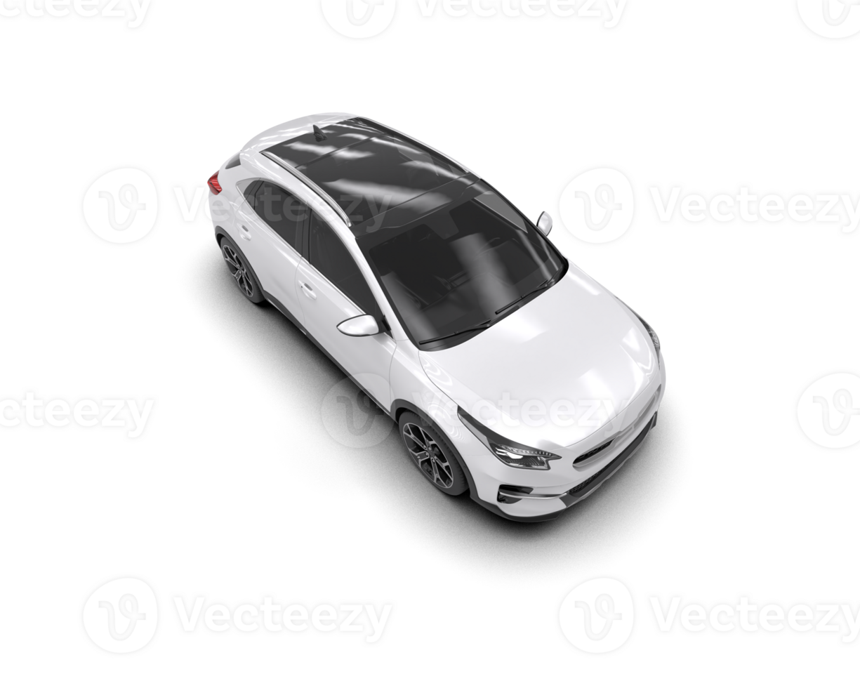 Modern car isolated on background. 3d rendering - illustration png