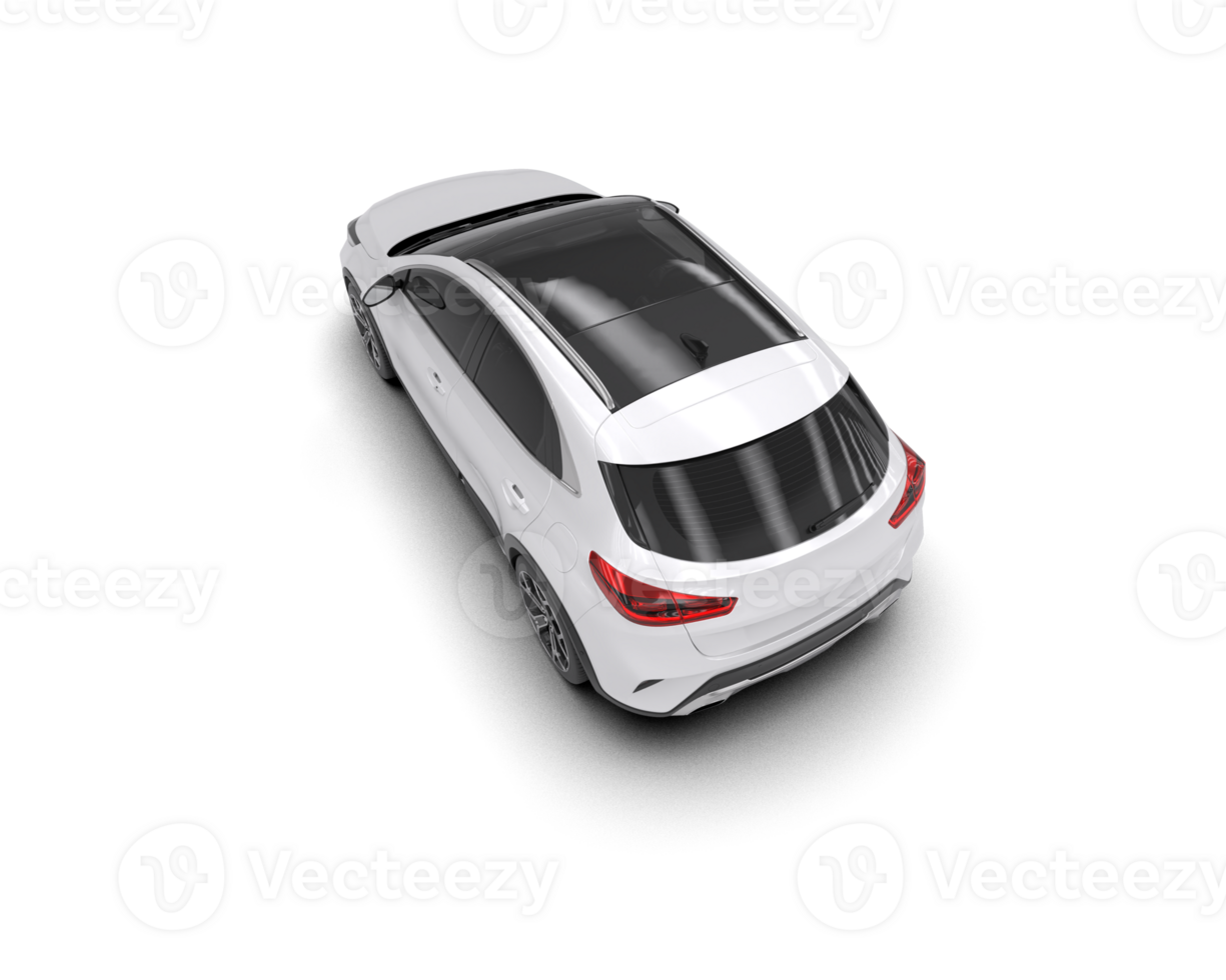 Modern car isolated on background. 3d rendering - illustration png