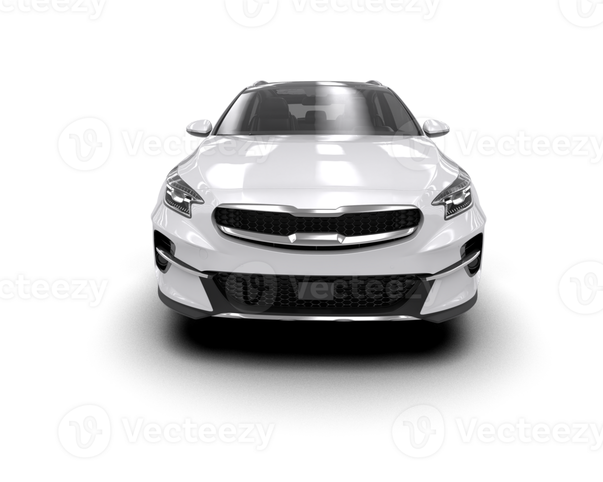 Modern car isolated on background. 3d rendering - illustration png