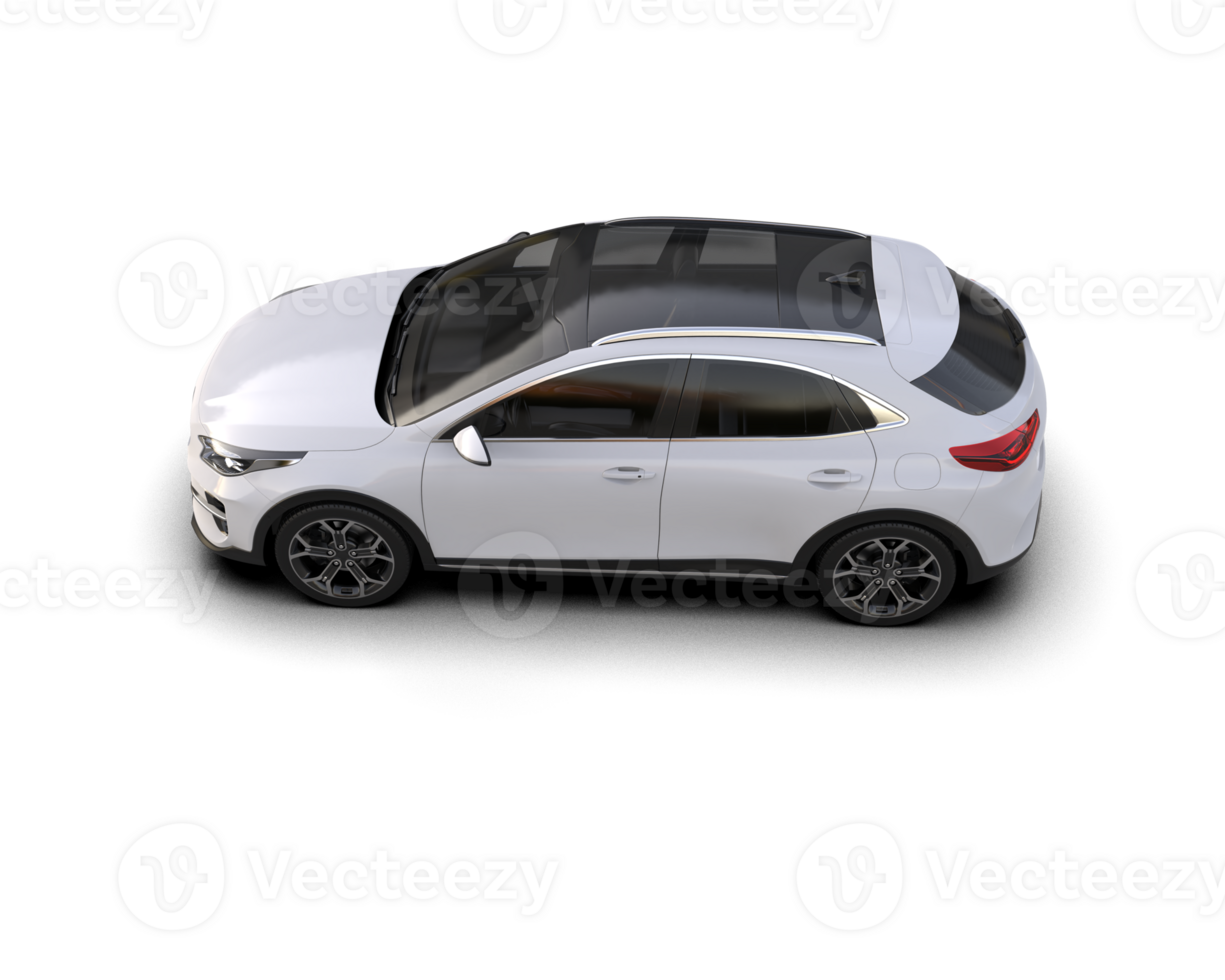 Modern car isolated on background. 3d rendering - illustration png