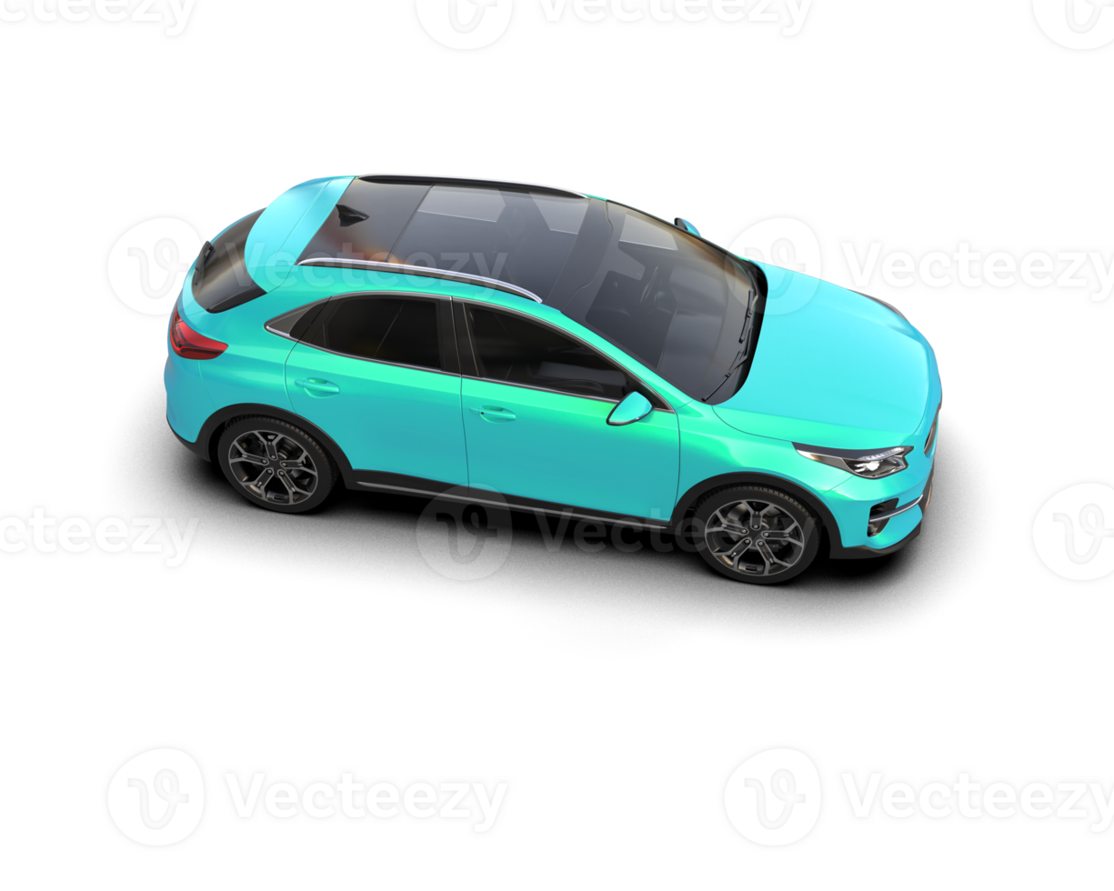Modern car isolated on background. 3d rendering - illustration png