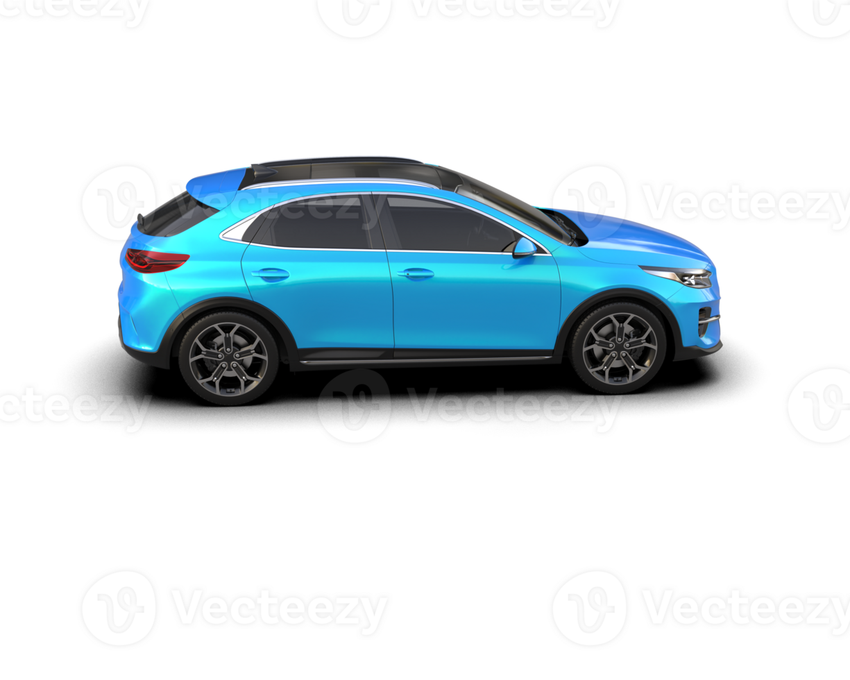 Modern car isolated on background. 3d rendering - illustration png