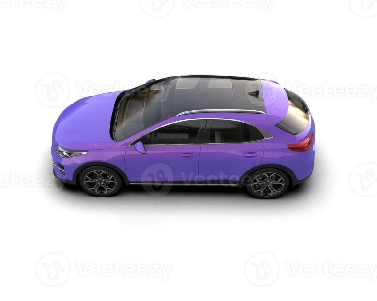 Modern car isolated on background. 3d rendering - illustration png