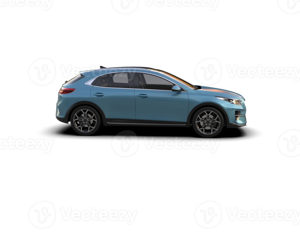 Modern car isolated on background. 3d rendering - illustration png