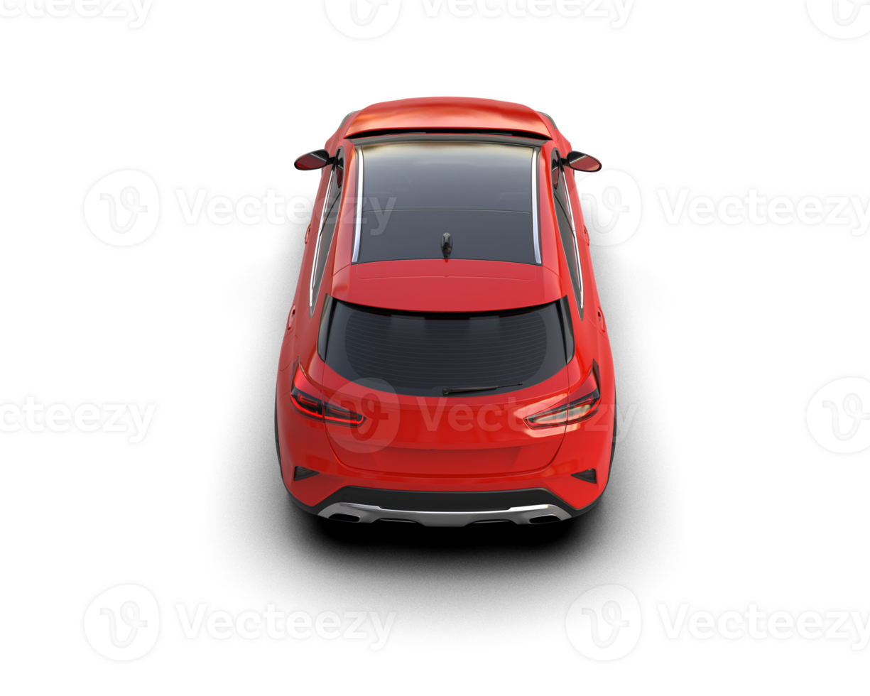 Modern car isolated on background. 3d rendering - illustration png