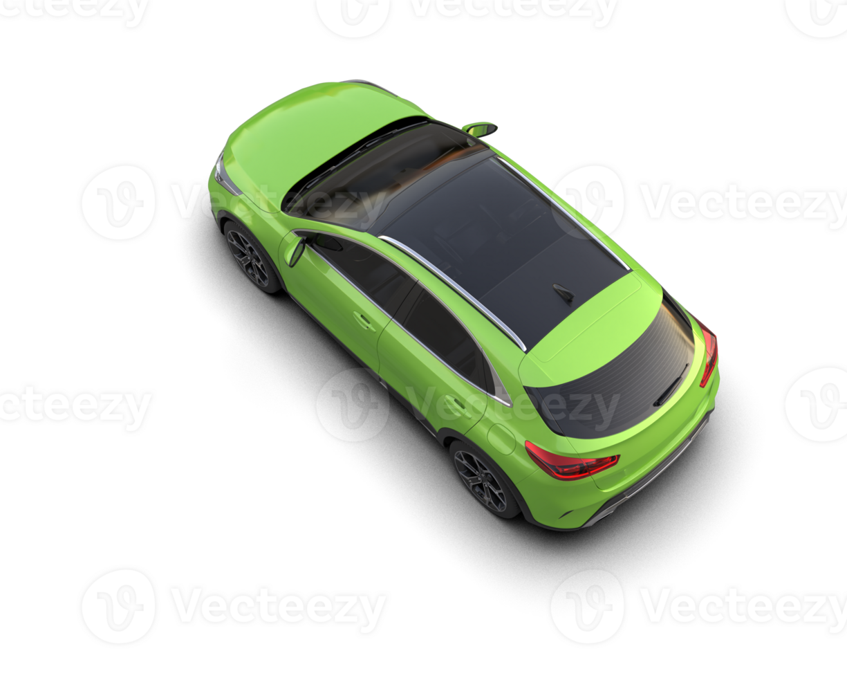 Modern car isolated on background. 3d rendering - illustration png