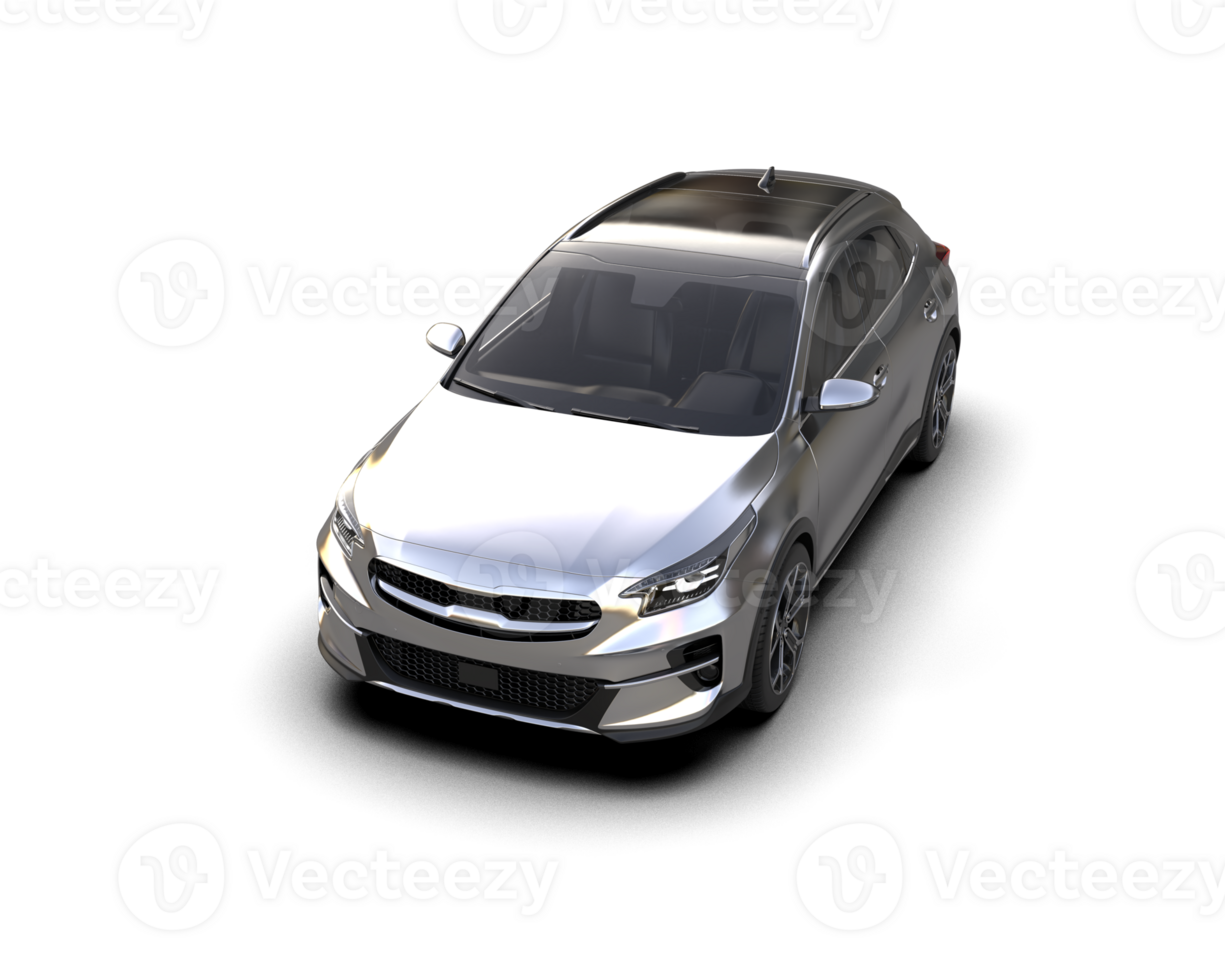 Modern car isolated on background. 3d rendering - illustration png