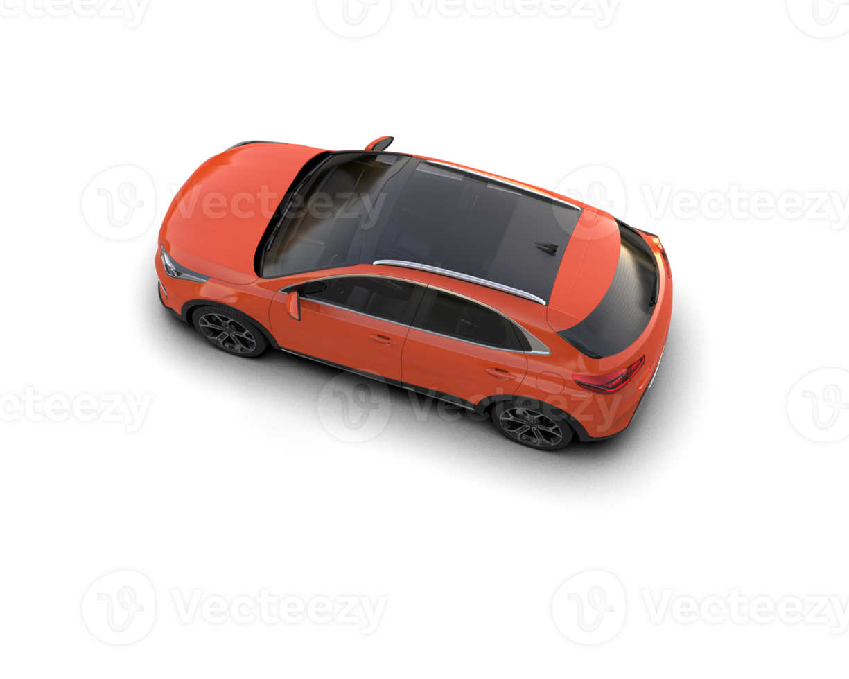 Modern car isolated on background. 3d rendering - illustration png
