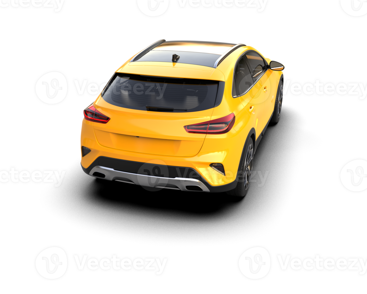Modern car isolated on background. 3d rendering - illustration png