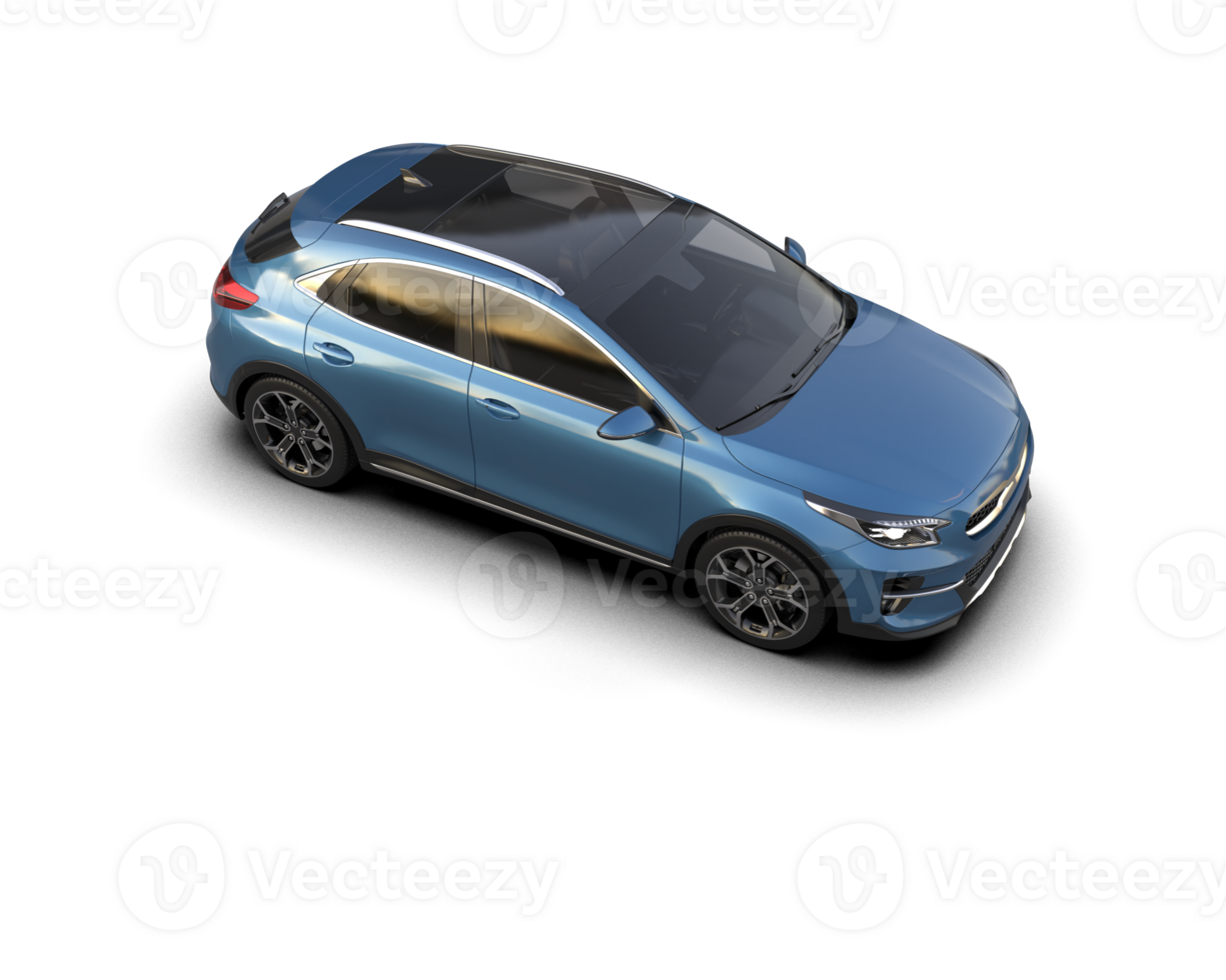 Modern car isolated on background. 3d rendering - illustration png