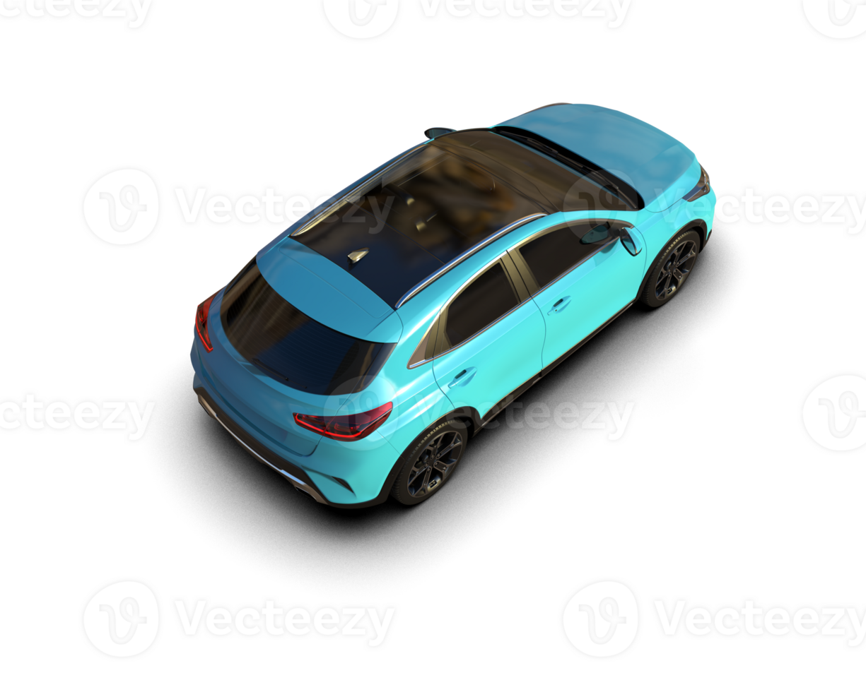 Modern car isolated on background. 3d rendering - illustration png