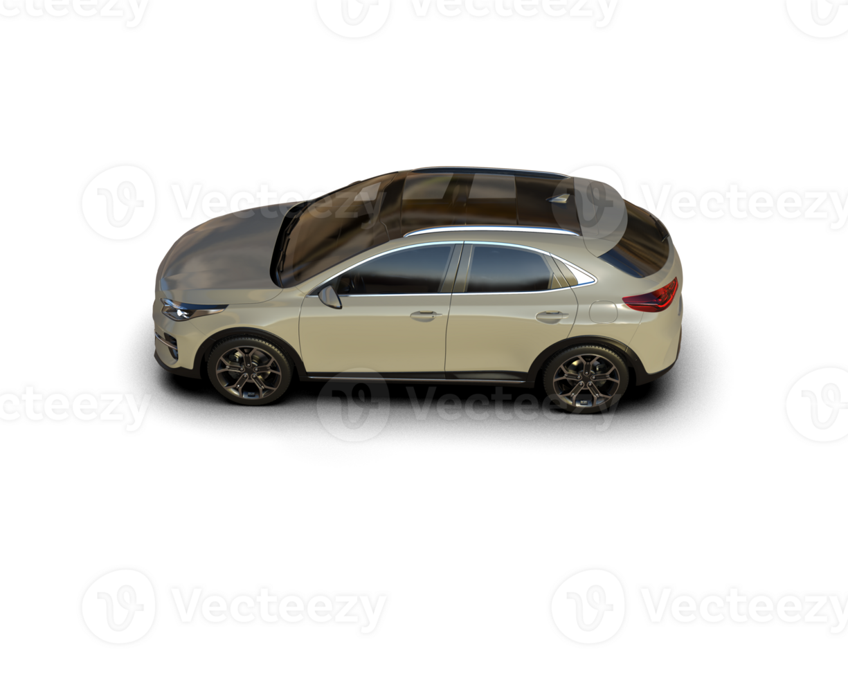Modern car isolated on background. 3d rendering - illustration png