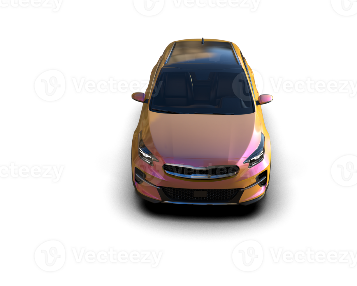 Modern car isolated on background. 3d rendering - illustration png