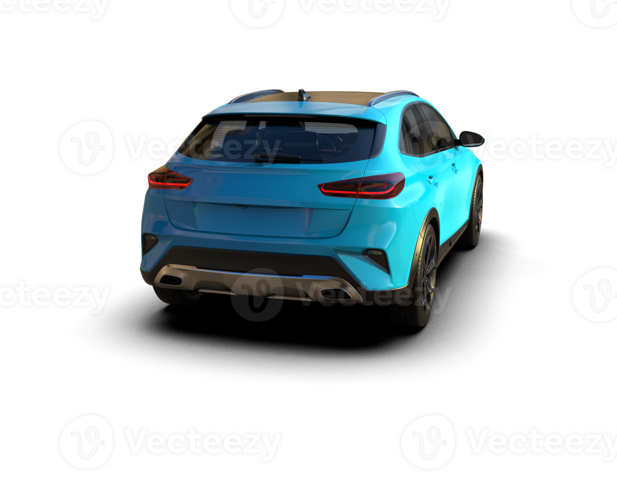 Modern car isolated on background. 3d rendering - illustration png