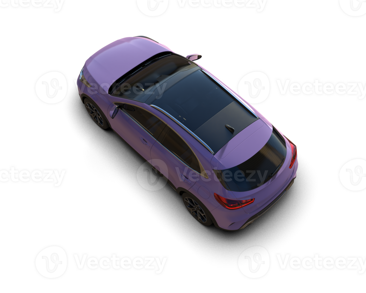 Modern car isolated on background. 3d rendering - illustration png