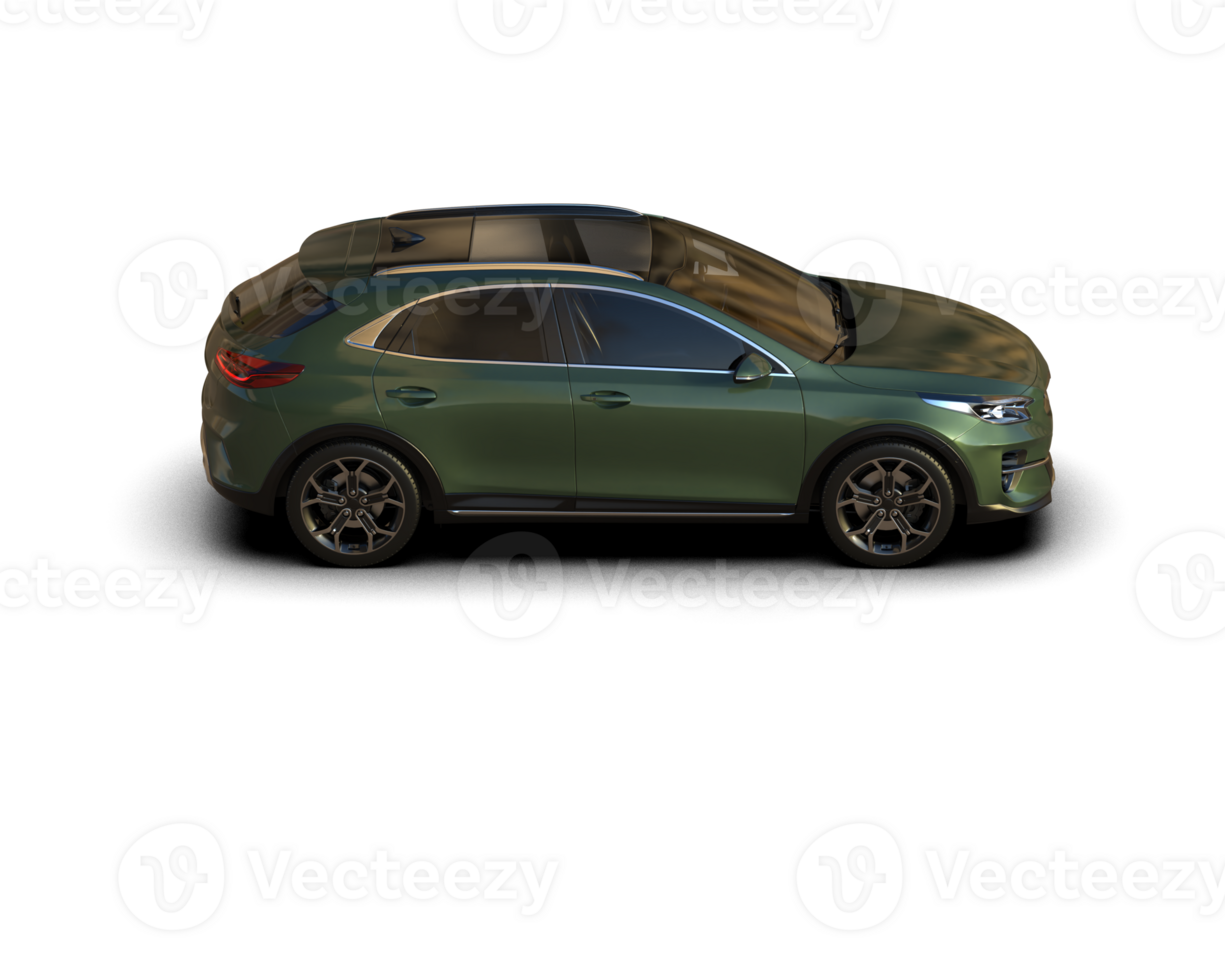 Modern car isolated on background. 3d rendering - illustration png