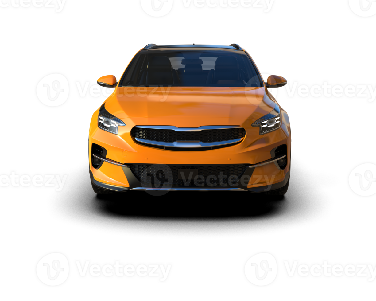 Modern car isolated on background. 3d rendering - illustration png