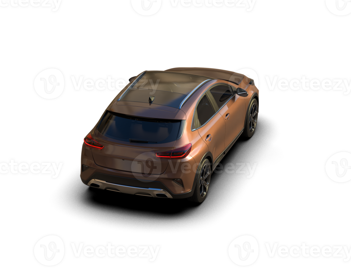 Modern car isolated on background. 3d rendering - illustration png