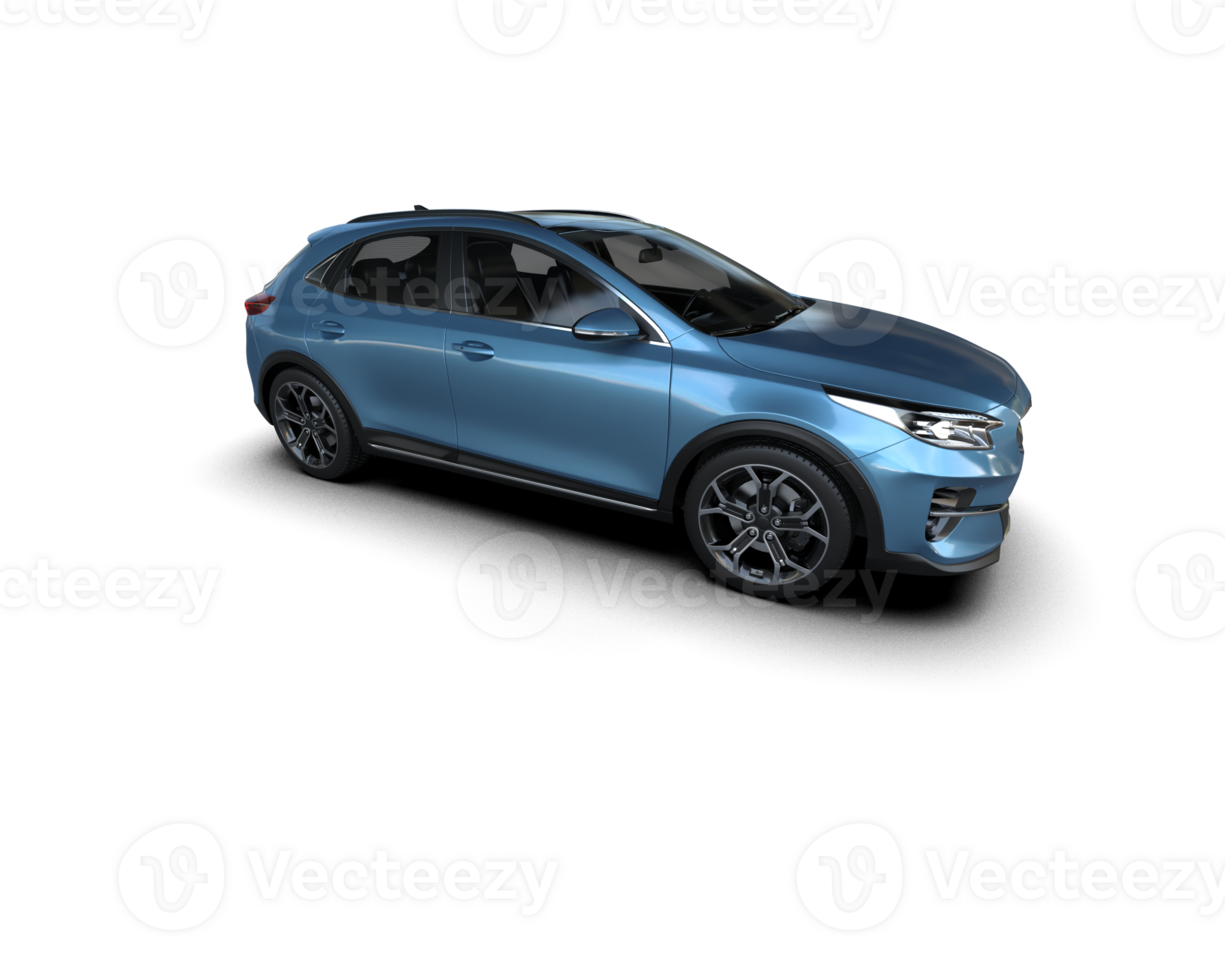 Modern car isolated on background. 3d rendering - illustration png