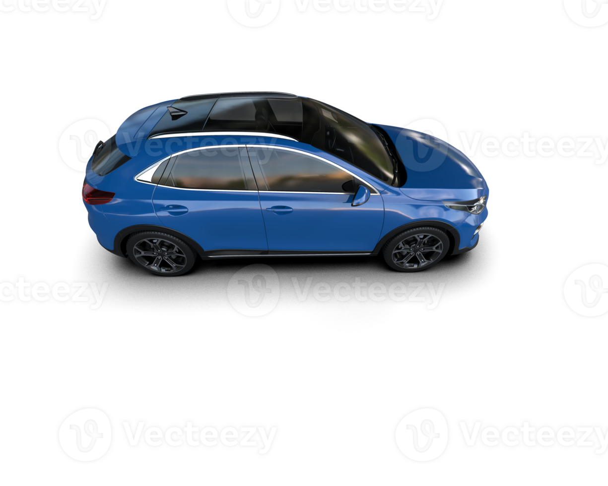 Modern car isolated on background. 3d rendering - illustration png