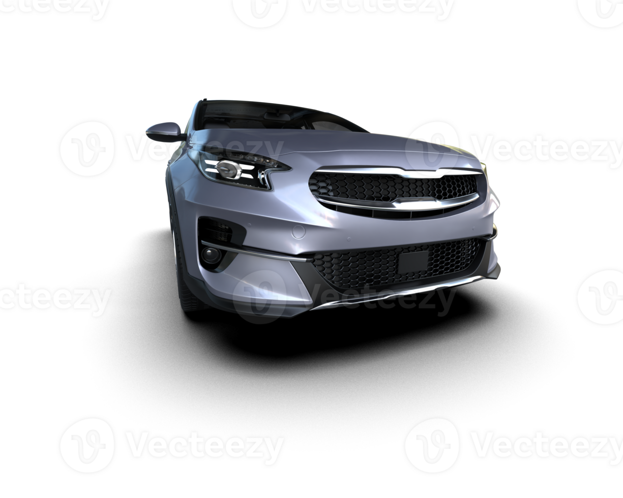 Modern car isolated on background. 3d rendering - illustration png