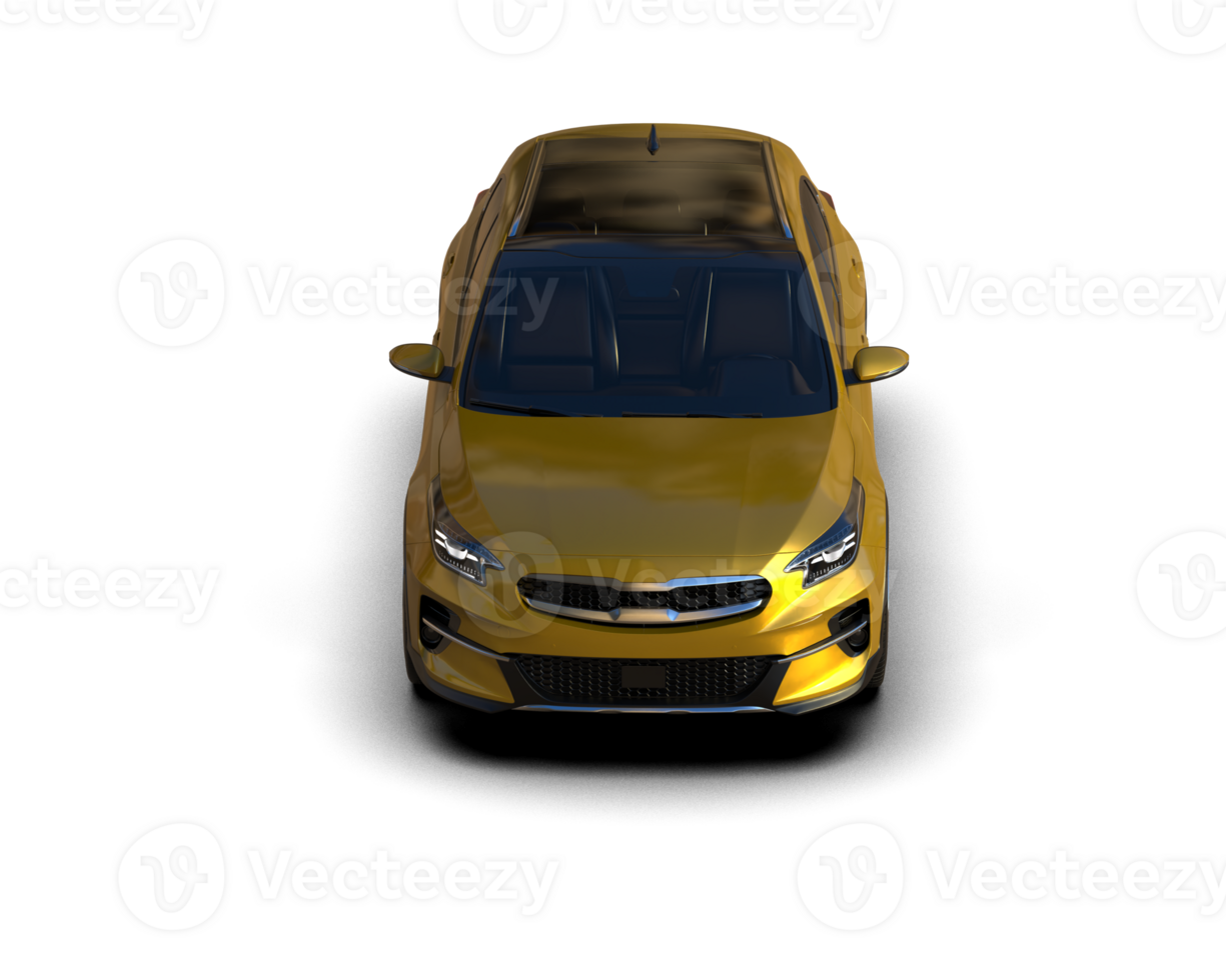 Modern car isolated on background. 3d rendering - illustration png