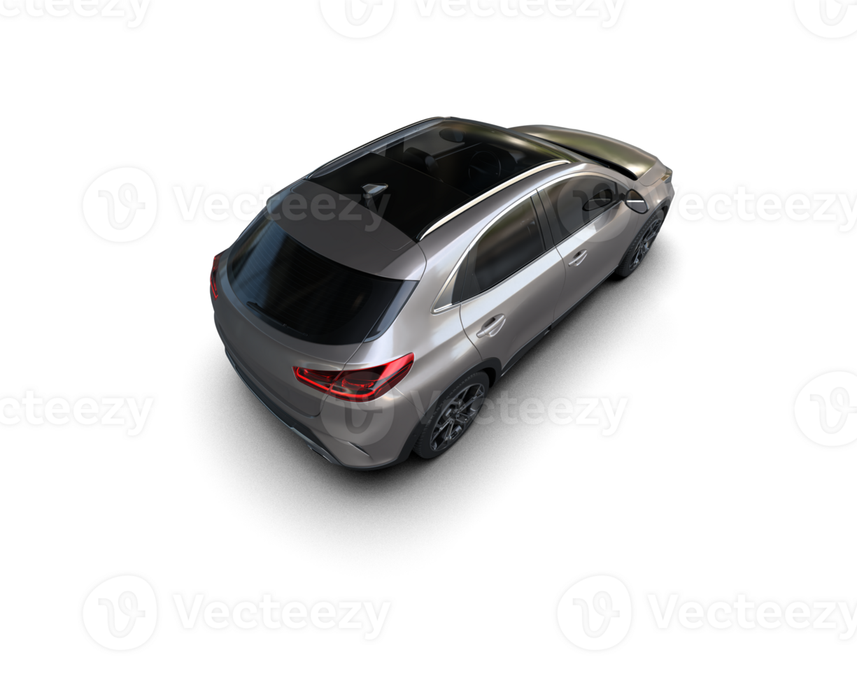 Modern car isolated on background. 3d rendering - illustration png