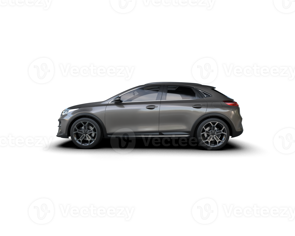 Modern car isolated on background. 3d rendering - illustration png