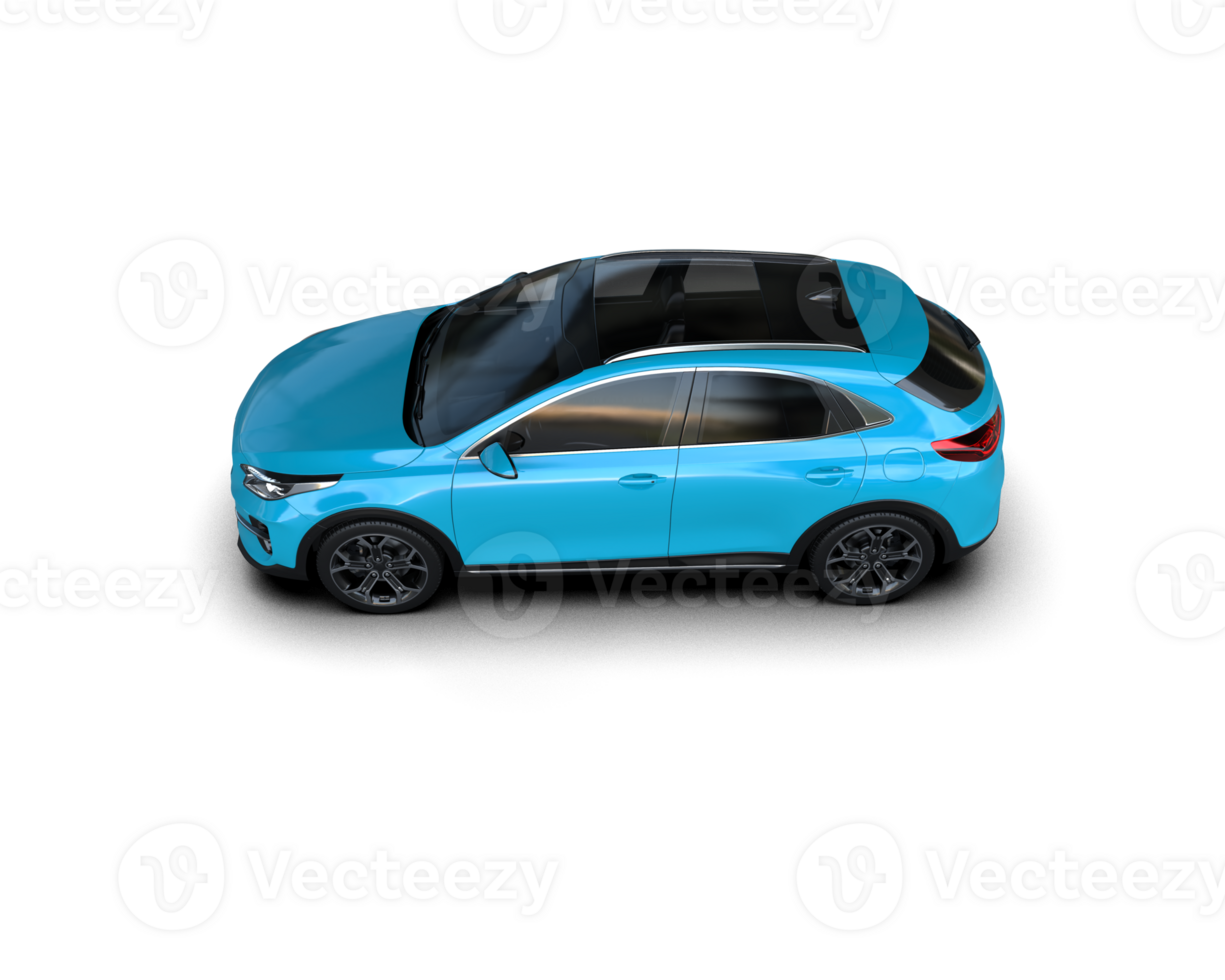 Modern car isolated on background. 3d rendering - illustration png