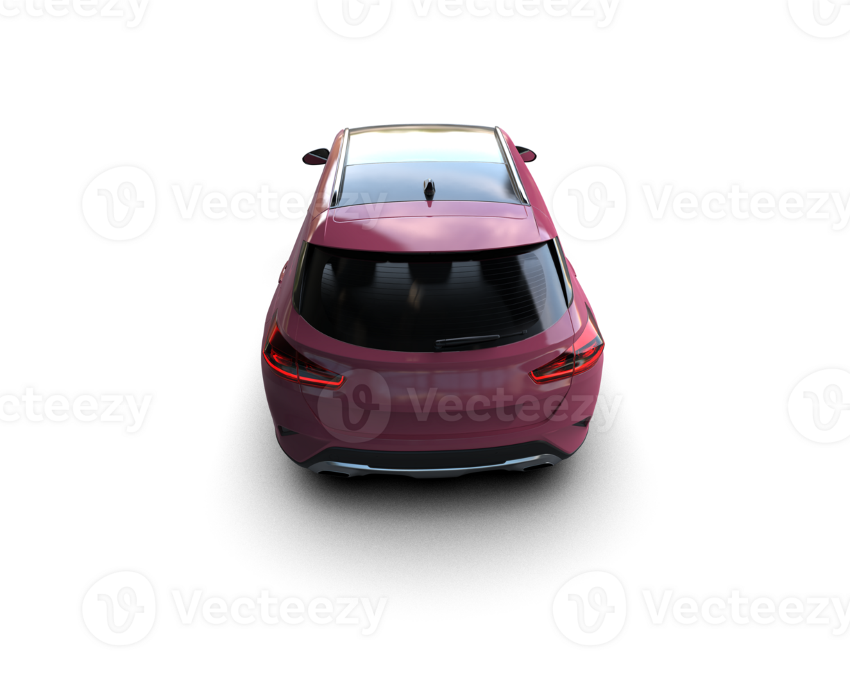 Modern car isolated on background. 3d rendering - illustration png
