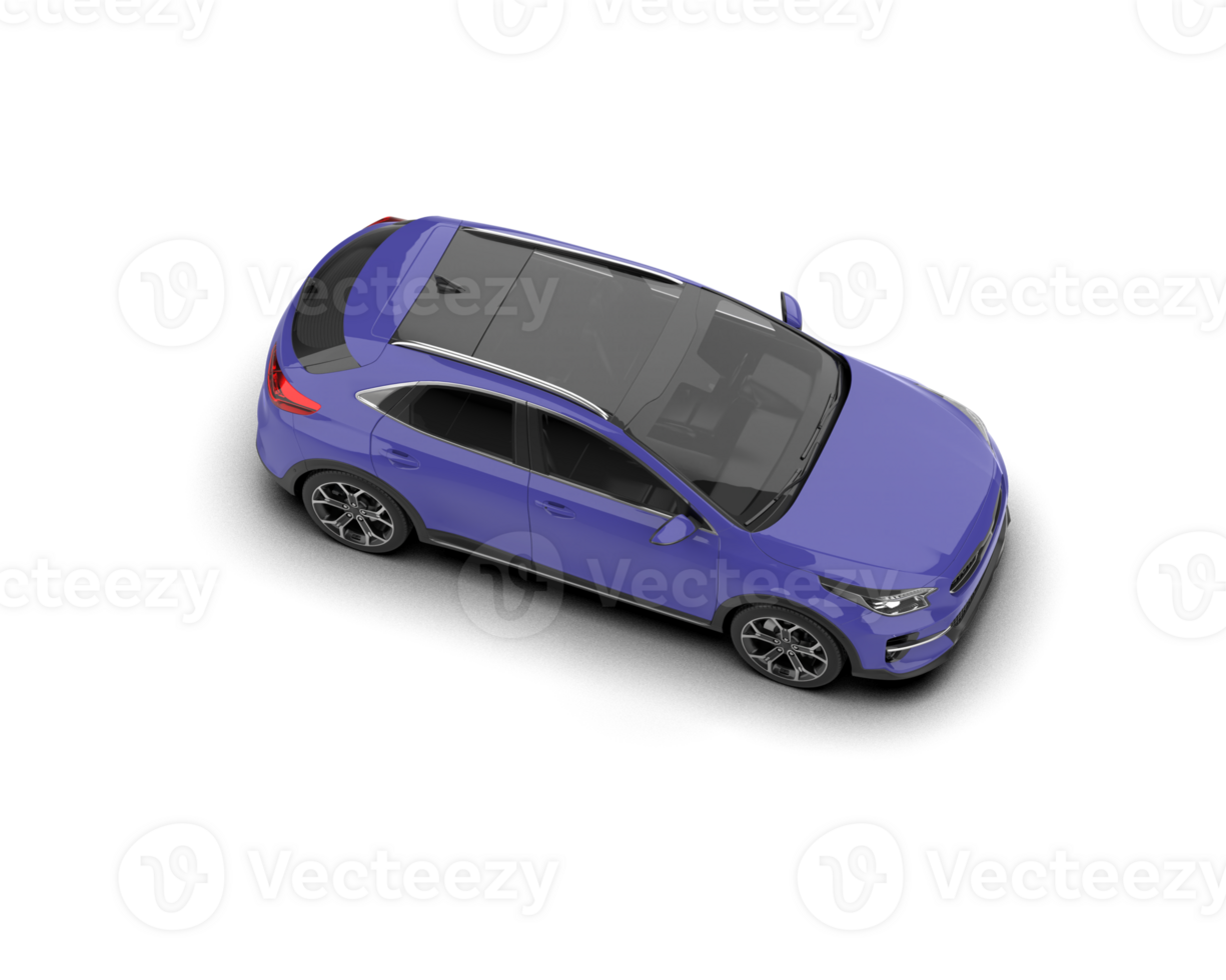 Modern car isolated on background. 3d rendering - illustration png