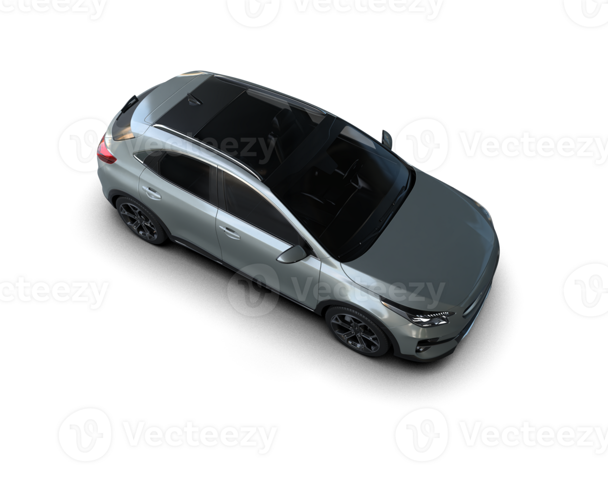 Modern car isolated on background. 3d rendering - illustration png