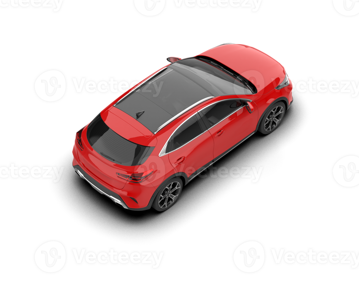 Modern car isolated on background. 3d rendering - illustration png