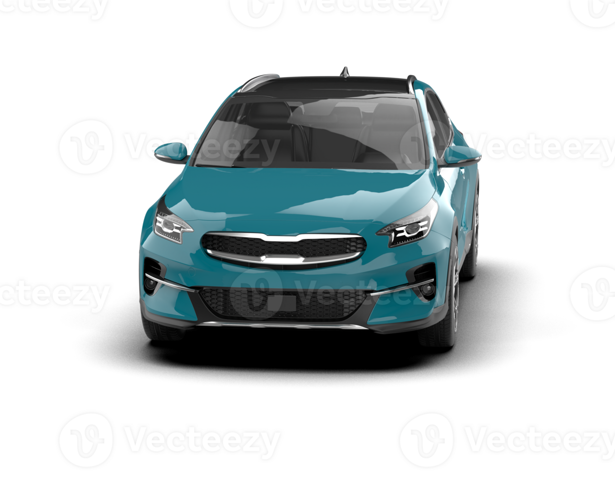 Modern car isolated on background. 3d rendering - illustration png