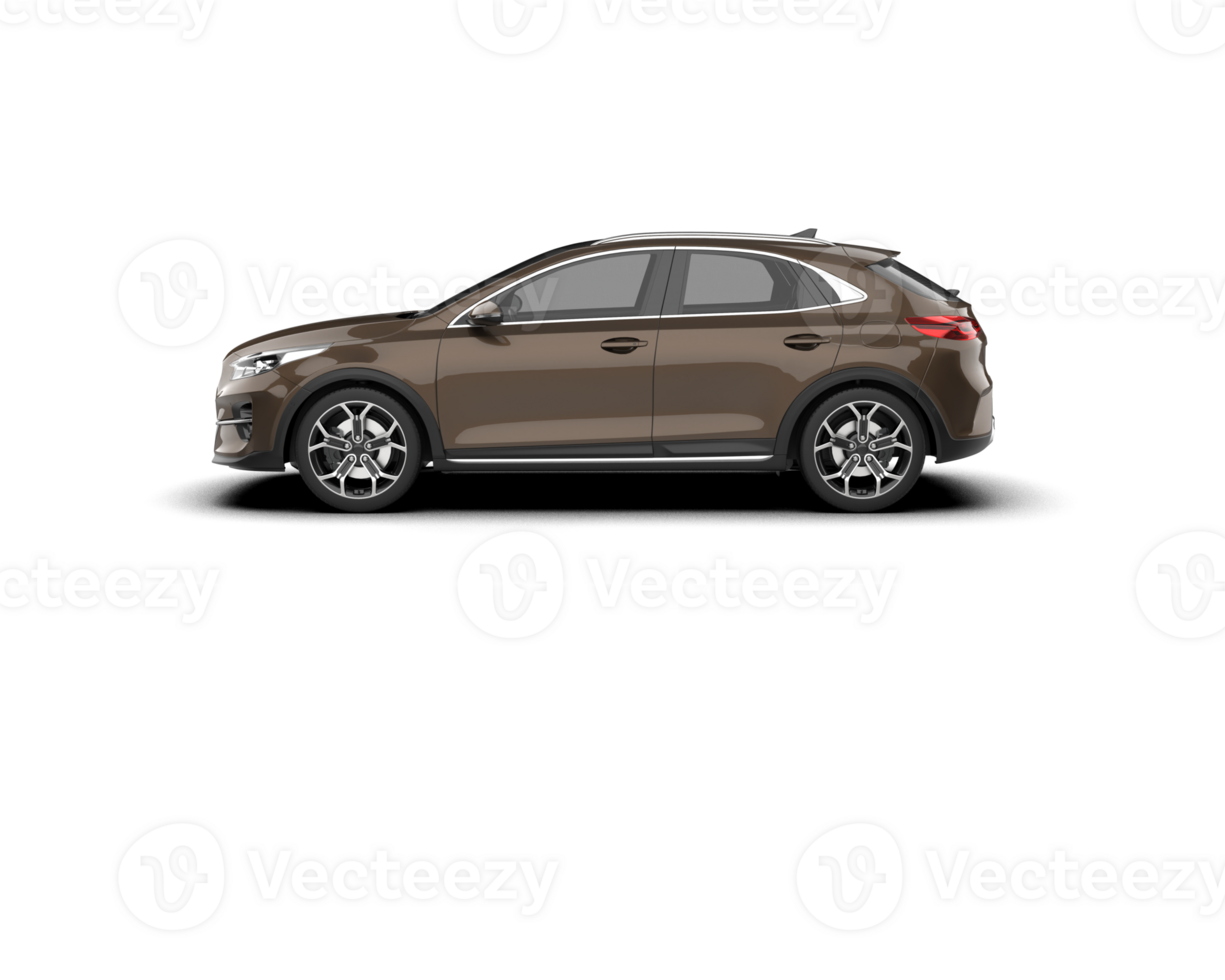 Modern car isolated on background. 3d rendering - illustration png