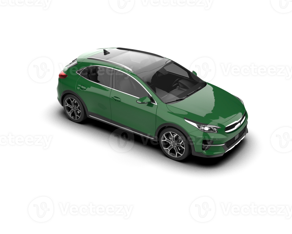 Modern car isolated on background. 3d rendering - illustration png