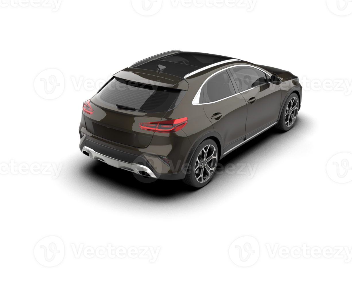 Modern car isolated on background. 3d rendering - illustration png