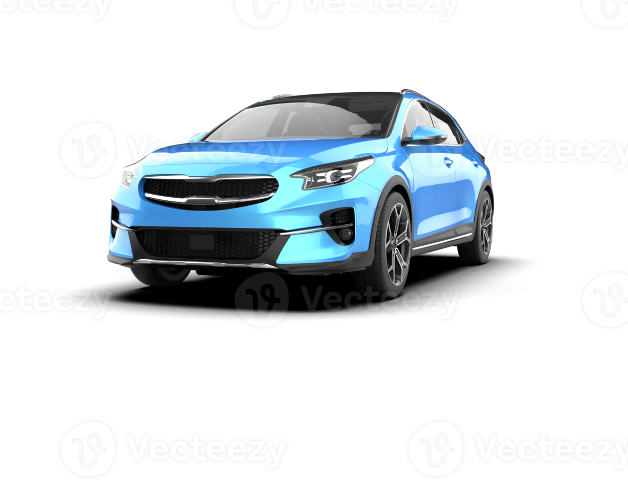 Modern car isolated on background. 3d rendering - illustration png