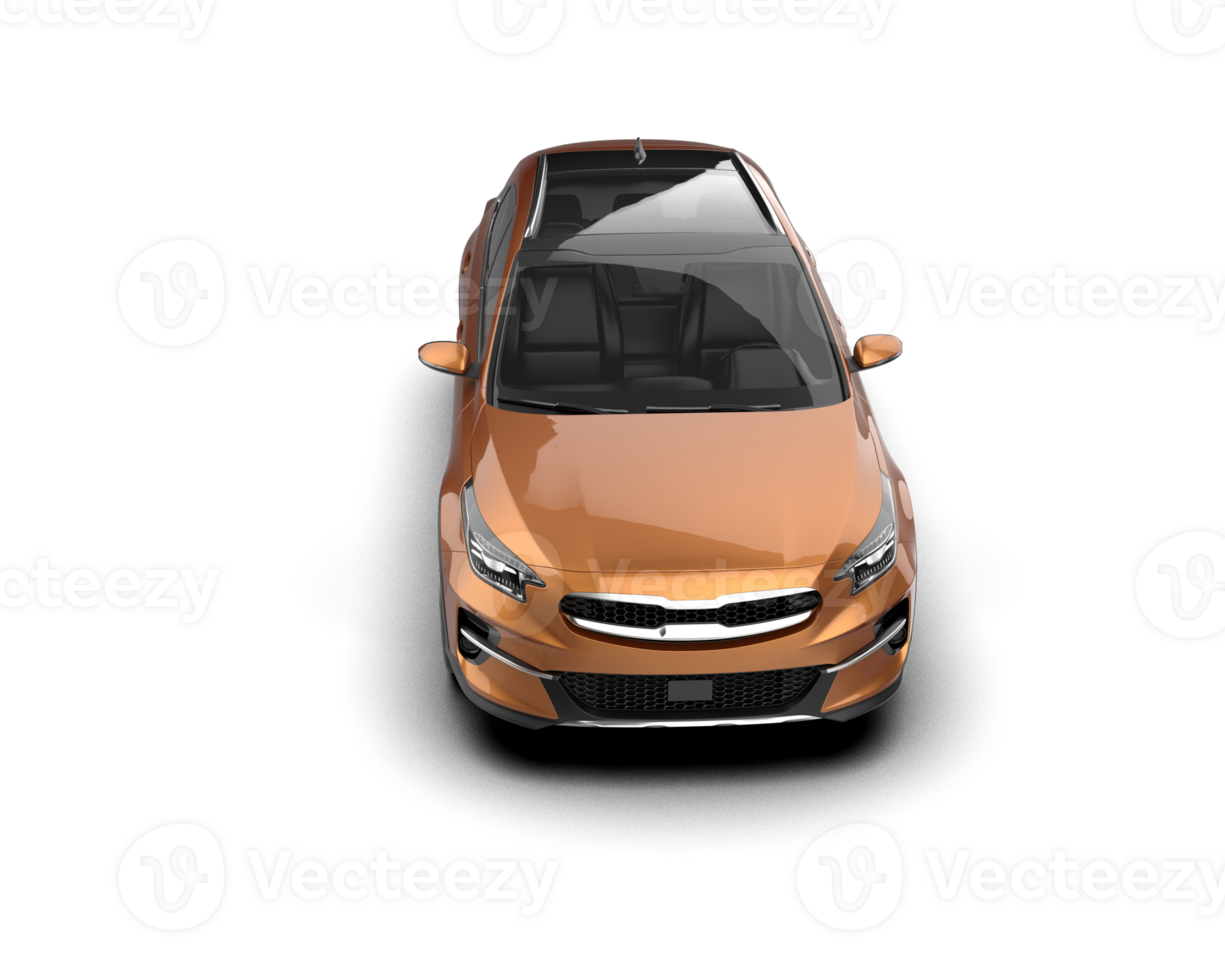 Modern car isolated on background. 3d rendering - illustration png